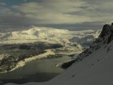 Vista hacia el Glaciar Grey y Campo de Hielo Sur