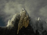 La hermosa Punta Bariloche, la menor de las cuatro cumbres del Paine Grande