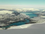 Vista de los lagos Toro y Pehoe desde el plateau